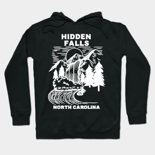 Hidden Falls Hanging Rock State Park, North Carolina - NC Waterfall Blue Ridge Parkway Cataractophile Hoodie